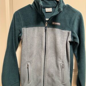 Columbia Kids' Teal and Gray Fleece Hoodie